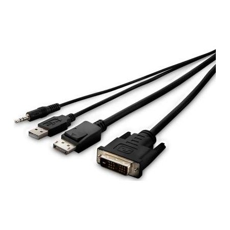 Belkin F1DN2CC-DHPP10T Secure KVM Combo Cable - video / USB / audio cable - TAA Compliant - 10 ft