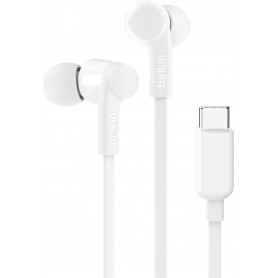 Belkin G3H0002BTWHT RockStar In-Ear Headphones with USB Type-C Connector (White)