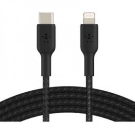 Belkin CAA004BT1MBK Boost Charge Braided USB-C to Lightning Cable