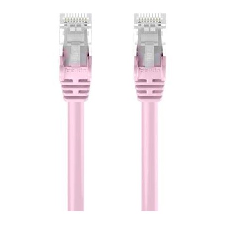 Belkin A3L980-02-PNK-S 2ft CAT6 UTP Patch Cable RJ45 M/M Pink