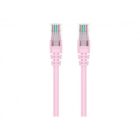 Belkin A3L980-75-PNK-S 75FT CAT6 UTP Patch Cable RJ45 M/M Pink