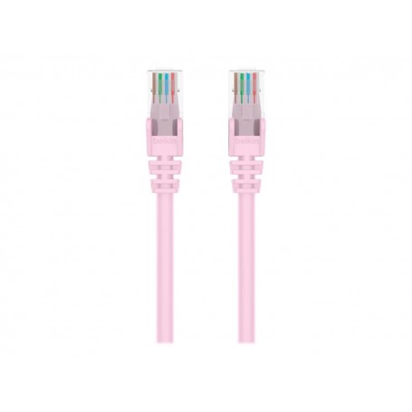 Belkin A3L980-75-PNK-S 75FT CAT6 UTP Patch Cable RJ45 M/M Pink