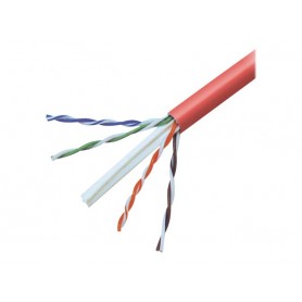Belkin A7L704-500RED-P 500FT CAT6 Solid Bulk Cable 4PR 23AWG Red