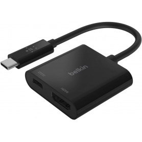 Belkin AVC002BK-BL USB-C to HDMI + Charge Adapter - adapter - HDMI / USB