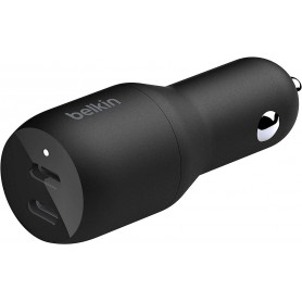 Belkin CCB002BTBK BOOSTCHARGE Dual USB-C Car Charger 36W