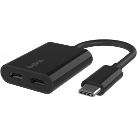 Belkin F7U081BTBLK USB Type-C Audio & Charge Adapter