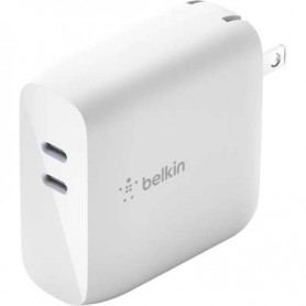 Belkin WCH003DQWH BOOST CHARGE Dual USB-C PD GaN Wall Charger 68W