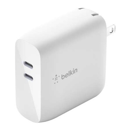 Belkin WCH003DQWH BOOST CHARGE Dual USB-C PD GaN Wall Charger 68W