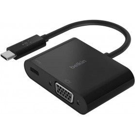 Belkin Avc001btbk Usb-c To Vga-adapter 60wpd Black