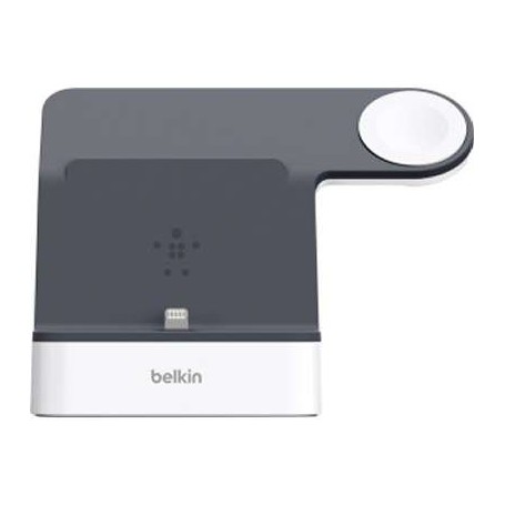 Belkin F8J237TTWHT PowerHouse Charge Dock for Apple Watch + iPhone - White