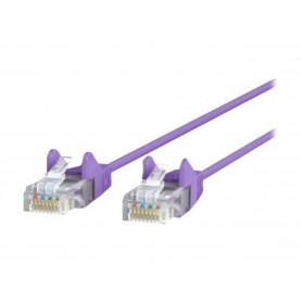 Belkin CE001B02-PUR-S 2FT CAT6 UTP Patch Cable Snagless Pur