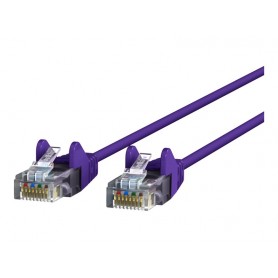 Belkin CE001B03-PUR-S 3FT CAT6 UTP Patch Cable Snagless Purple