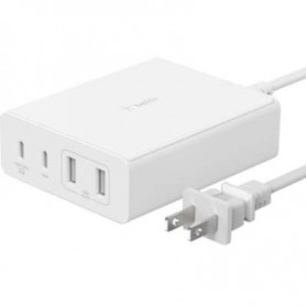 Belkin WCH010DQWH 108W USB-C Charger Gan 4-Por  White 2M Cord