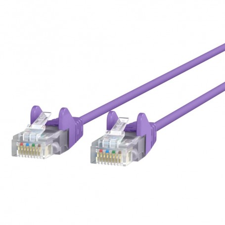 Belkin CE001B14-PUR-S 14FT CAT6 UTP Patch Cable Snagless Purple