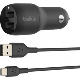 Belkin CCE001BT1MBKV2 BOOST CHARGE Dual Charger car power adapter - USB - 24 Watt