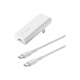 Belkin WCH009DQ1MWHB6 20W USB-C Charger Gan 1M C-C Cable White
