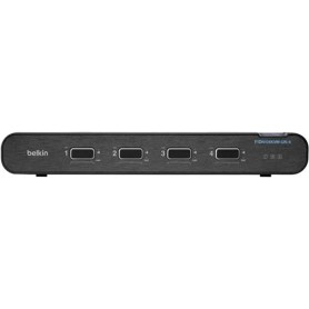 Belkin F1DN104KVM-UN-4 2nd Gen Secure KVM Switch, 4-Port Single Head with CAC