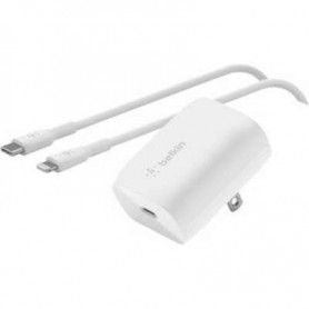 Belkin WCA006DQ1MWH-B5 20W PD PPS Wall Charger with 1M PVC C-LTG White