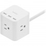Belkin SRA006P3TT5 3-Outlet Power Strip with 5FT Cord & USB-A Ports