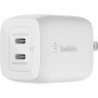 Belkin WCH011DQWH BoostCharge Pro 45W Dual USB-C GaN Wall Charger