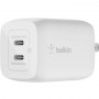 Belkin WCH013DQWH BoostCharge Pro 65W Dual USB-C GaN Wall Charger