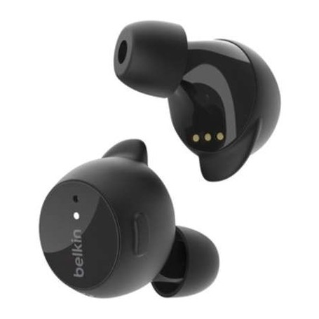 Belkin AUC003BTBK SoundForm Immerse Wireless Noise Cancelling Earbuds - Bluetooth Enabled - Black