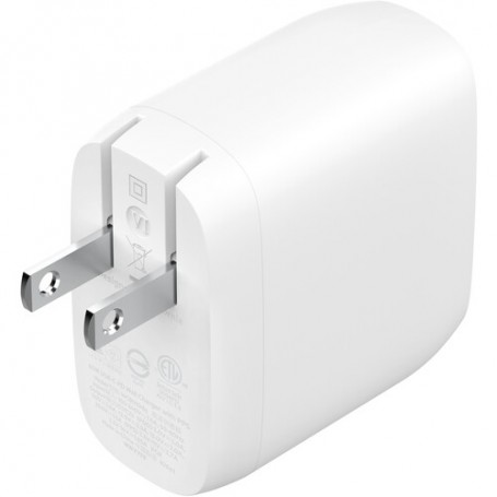 Belkin WCB010DQWH BoostCharge Pro 2-Port USB-C 60W Wall Charger