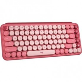 Logitech 920-010709 Pop Keys Wireless Mech Keyboard Hearbreaker Rose with Emoji Keys