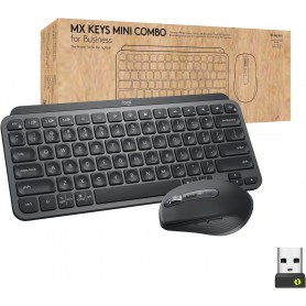 Logitech 920-011048 MX Keys Mini Combo for Business , Compact, Wireless Keyboard & Mouse
