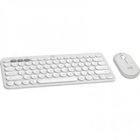 Logitech 920-012201 Pebble 2 Combo MK for Mac Tonal White