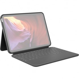 Logitech 920-011295 Rugged Folio Protective Keyboard Case for 10.9" iPad 10th Gen (Graphite)
