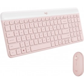 Logitech 920-011311 MK470 Slim Wireless Keyboard and Mouse Combo (Rose)