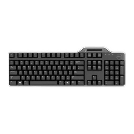 Dell KB813-BK-US KB813 Wired Keyboard with Smart Card Reader (Black and SIlver)