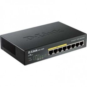 D-Link DGS-1008P PoE Switch, 8 Port Ethernet Gigabit Unmanaged Desktop Switch