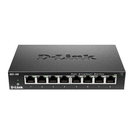 D-Link DES-108 Systems 8-Port 10/100 Desktop Switch