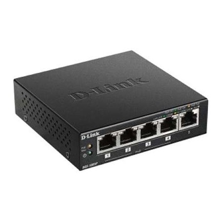 D-Link DGS-1005P Systems D-Link NT 5-Port Gigabit Unmanaged Desktop Switch with 4 PoE Ports