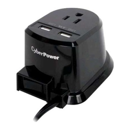 CyberPower CSP105U Dual Power Station 2-2.1A USB Ports 1 Outlet NEMA 5-15R 5FT Cord