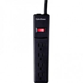 CyberPower CSB404 Surge Protector 4OUT Straight NEMA $15K 4FT Cord 450J