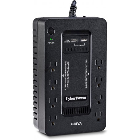 CyberPower ST625U Standby UPS System, 625VA/360W, 8 Outlets