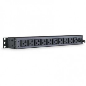CyberPower PDU20B10R 20A Basic PDU 1U 10 Out 5-20R 120V 10R Out 5-20P 15FT Cord
