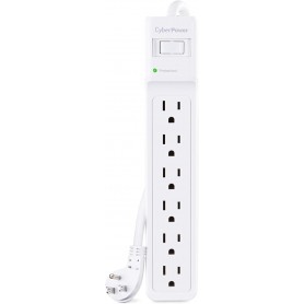 CyberPower B615 15FT 500J White 6 Outlet Surge