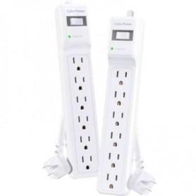 CyberPower MP1082SS Essential 6-Outlet Surge Protector (2-Pack, White)