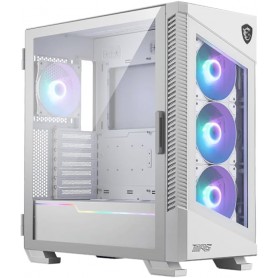 MSI MPGVELOX100RWHITE MPG Velox 100R White - Mid-Tower Gaming PC Case - Tempered Glass Side Panel