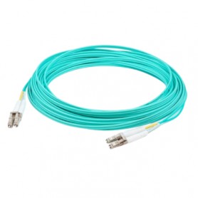 AddOn ADD-LC-LC-35M5OM4 35M Fiber LC M/M OM4 UPC Duplex LSZH Aqua Patch Cable