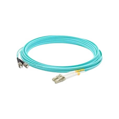 AddOn ADD-ST-LC-2M5OM4 2M Fiber Optic Lomm OM4 Male St/LC 50/125 Duplex Aqua Cable