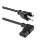 StarTech.com PXT101L10 10ft Standard Computer Power Cord 5-15P to Right Angle C13