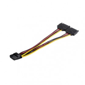 StarTech.com DSATPMOLP4 Dual SATA to LP4 Power Cable Adapter PVC Jacket 18AWG