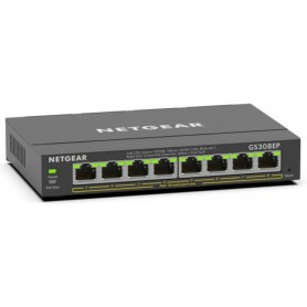 NETGEAR GS308EP-100NAS 8 Port PoE Gigabit Ethernet Plus Switch