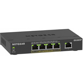 NETGEAR GS305P-300NAS 5-Port Gigabit Ethernet PoE Switch