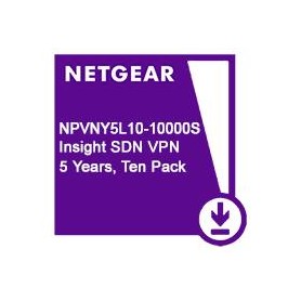 Netgear NPVNY5L10-10000S Insight Instant VPN Subscription License - 10 License